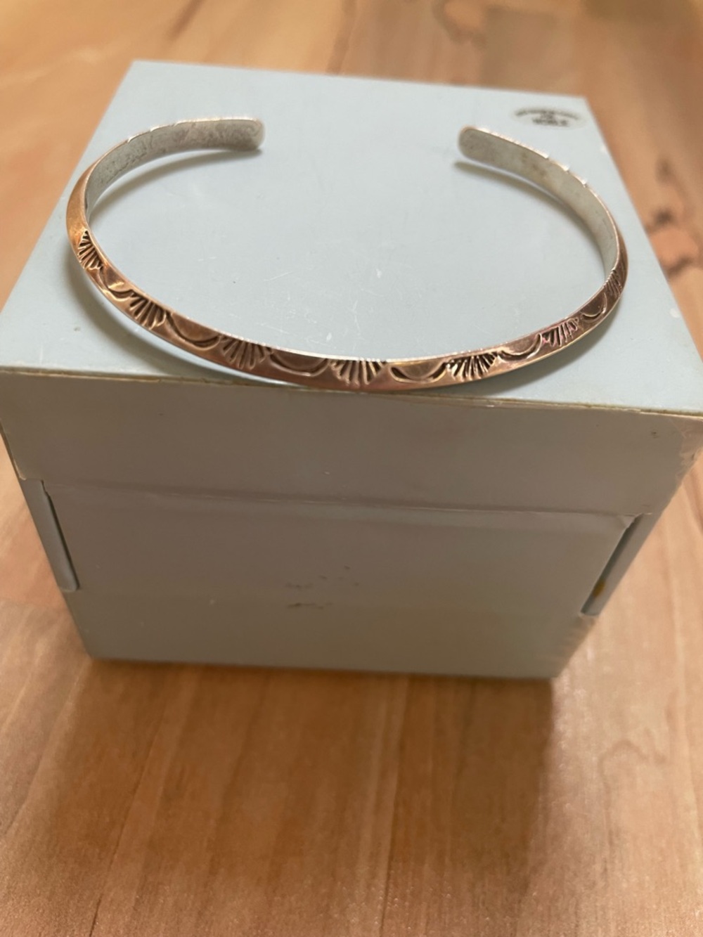 Delicate hand made Accent Silver Cuff Bracelet